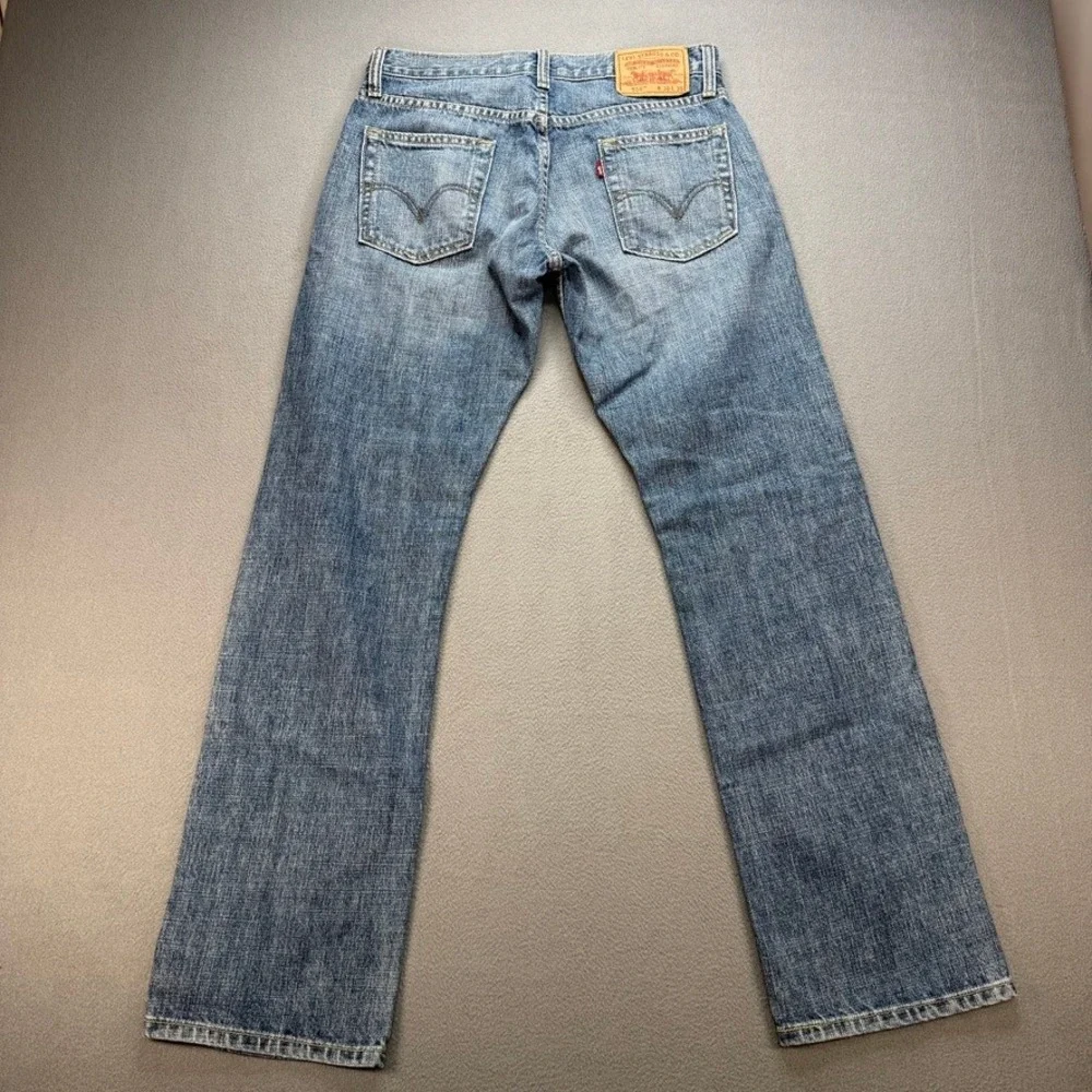 Levis 514 Slim Straight Jeans Mens 30x30 (FIT 31x31) Blue Y2K Faded Denim Casual
